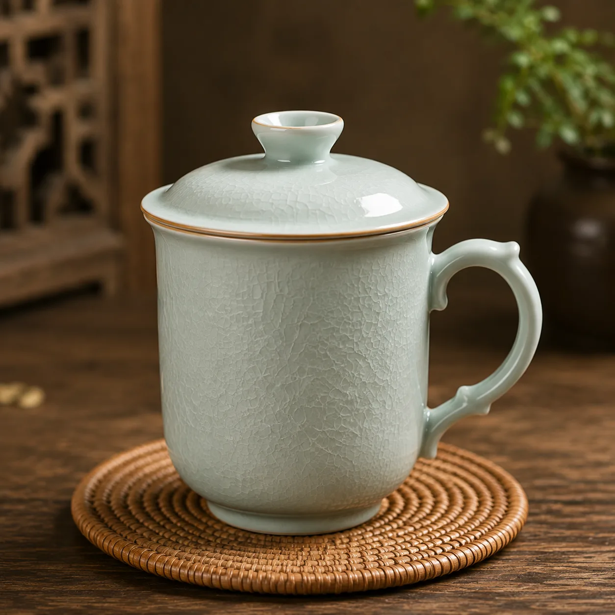 Ru Kiln Crackle Glazed Teacup